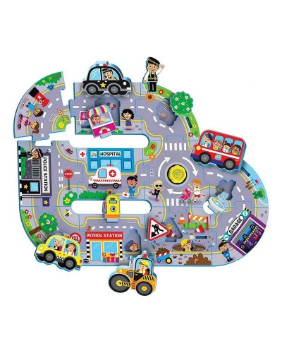 Kinderpuzzel Reig Busy City 11 Onderdelen