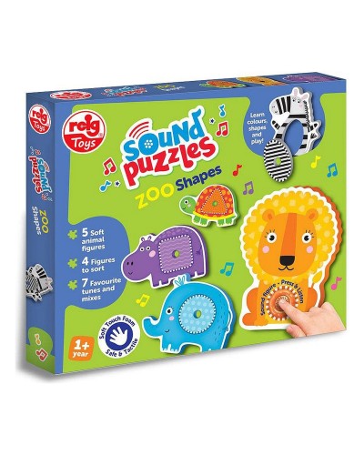 Kinderpuzzel Reig Zoo Shapes dieren Muzikaal Boerderij