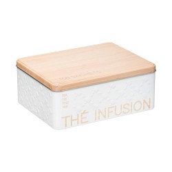 Caja Multiusos Nature Scandi, Metal Blanco, Ideal para Organización y Decoración
