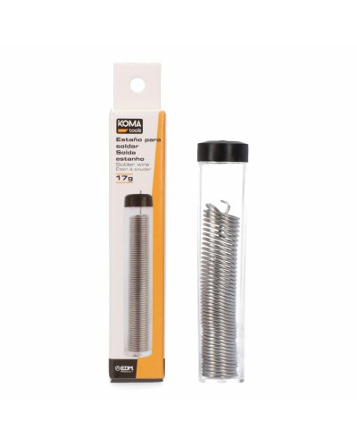Fil d'étain pour soudure Koma Tools, tube de 1 mm, 17 g
