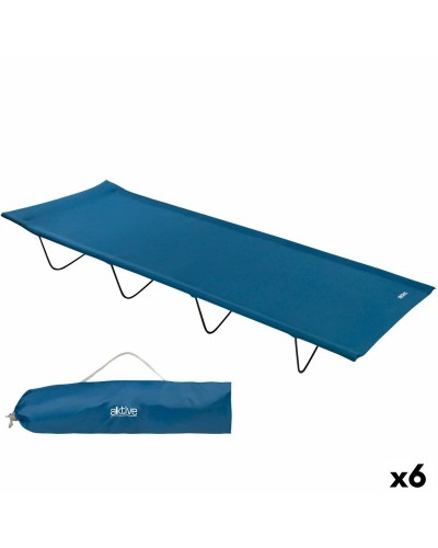 Aktive Klappliege blau 180x18x60 cm (6er-Pack)
