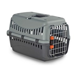 Cage de transport pour animaux Nayeco Travel (48 x 32 x 31 cm), parfait pour les voyages et les transports en toute sécurité.
