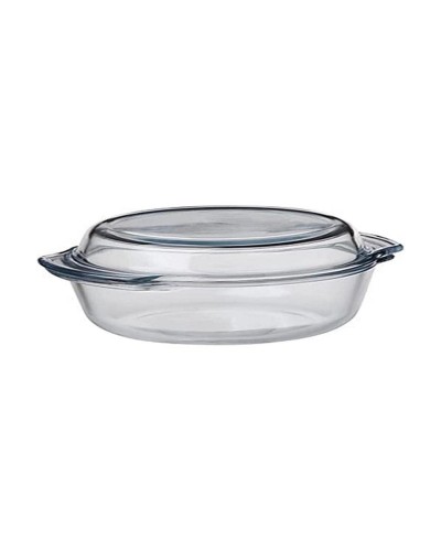 Plat en Verre Transparent Pyrex de 1,7 L pour Cuire et Conserver
