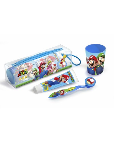 Necessaire Viaggio Super Mario: Set Igiene Orale 4 Pz - Bambini
