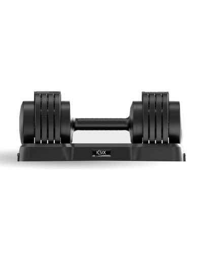 KSIX Dumbbells 11Kg Black Q235 - Pair Gym Weights Home Fitness
