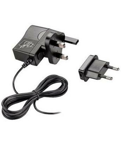 Poly Power Adapter - EU to UK - Travel, Safe Plug - Compact
