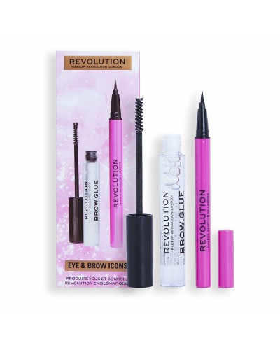 Revolution Eye & Brow Icons Set Trucco: Palette Ombretti + Brow Pomade
