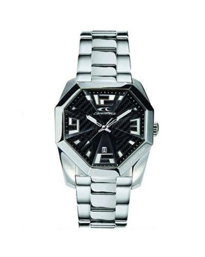 Miesten rannekellot Chronotech RW0083 Musta Hopeinen