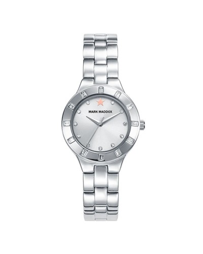 Mark Maddox Montre Femme MM7010-17 Argent Ø30mm - Élégante et Tendance
