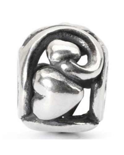 Trollbeads Abalorio de Cristal Rosa Antiguo con Murrina - Joya Artesanal
