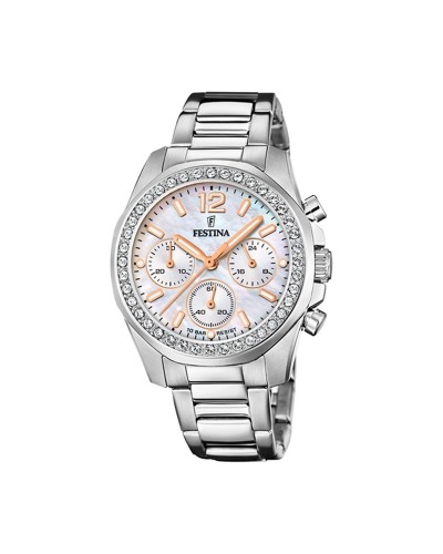 Festina F20606/1: Elegante Damenuhr, Edelstahl, Raffiniertes Design
