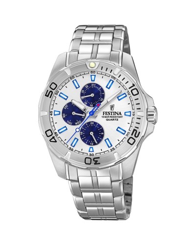 Miesten rannekellot Festina F20445/1 Hopeinen