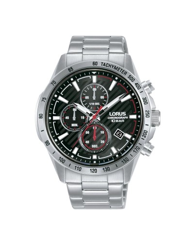 Lorus Herrenuhr RM391HX9 Schwarz Silber - Elegant & Robust

