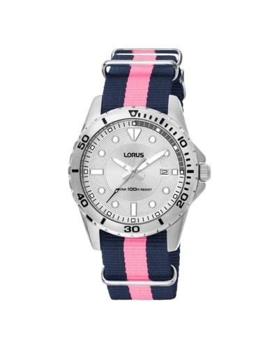 Lorus Herrenuhr Chronograph RS937AX4 Edelstahl Blau Datum
