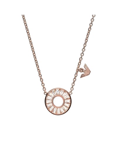 Emporio Armani Women's Necklace Stainless Steel Rose Gold - Elegant Jewelry
