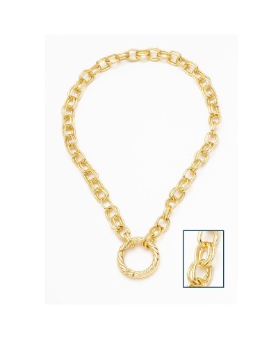 Viceroy Necklace Woman Stainless Steel Pendant Circle Crystals 1378C01012
