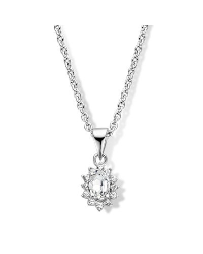 New Bling Halskette 9NB-0532 Damen Silber - Elegantes Modeschmuckstück
