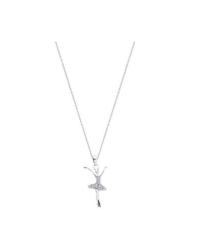 Collar de Mujer Lotus LP1684-1/1 Plata Colgante Elegante
