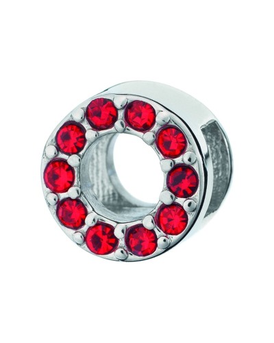 AN Jewels Perlina Rossa in 925er Silber - Charm für Armbänder und Halsketten
