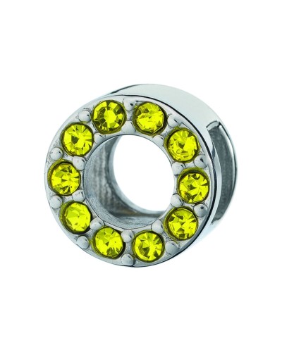 AN Jewels Perlina in Argento 925 Placcato Oro Giallo - Ciondolo Donna

