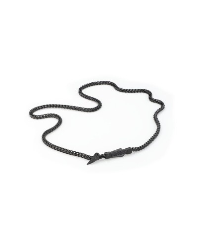 AN Jewels Collar Hombre Acero Negro AA.C256BK - Diseño Moderno
