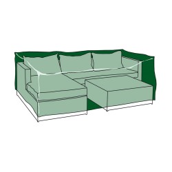Altadex Funda Protectora Verde Multicolor de Polietileno para Conjunto de Muebles (300x200x80 cm)
