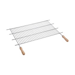 Sauvic Grillrost Zink Rechteckig 80 x 40 cm für Barbecue und Grillen im Freien
