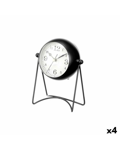 Asztali óra Svart Metall 15,5 x 20 x 11 cm (4 antal)