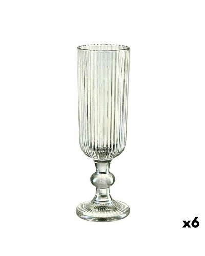 Samppanjalasi Raidat Vihreä Lasi 160 ml (6 osaa)