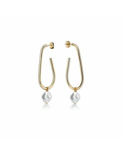 Rosefield Boucles d'Oreilles Femme Acier Inoxydable Doré 2cm - Élégantes et Minimalistes
