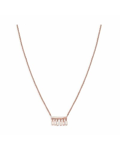 Rosefield Collier Femme JMDNR-J052 Plaqué Or Rose, Longueur Réglable 40-45cm
