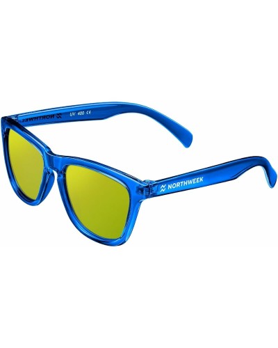 Northweek Kids Bright: Green Blue Children's Sunglasses Ø47 - UV Protection
