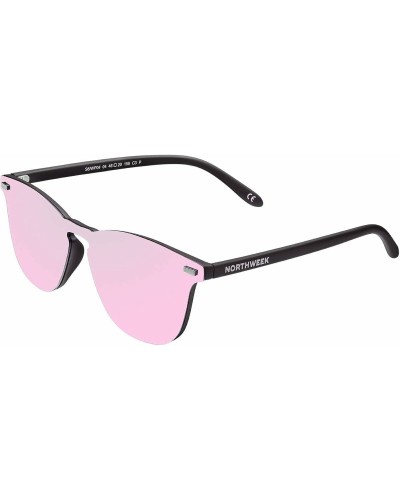 Northweek Wall Phantom: Unisex Sunglasses Pink Black Ø45mm
