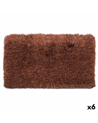 Tapijt Bruin Katoen Polyester 50 x 2 x 80 cm (6 Stuks)