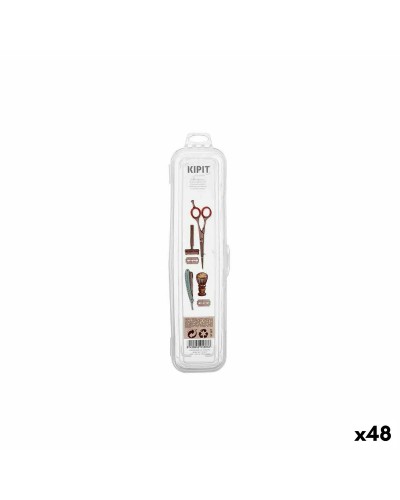 Rasier-Reiseset Transparent - 4.3x23.3x6.2cm - Tragbares Bartpflegeset (48-teilig)
