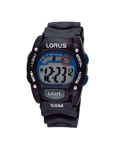 Lorus Montre Homme R2351AX9 Chronographe Acier Noir Sport
