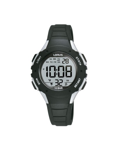 Lorus R2361PX9: Men's Black Watch, Sport Chronograph, 100m Water Resistant
