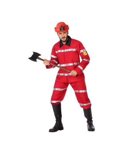 Kostuums voor Volwassenen DISFRAZ BOMBERO XS-S Shine Inline 57034 Rood Brandweerman XS/S (2 Onderdelen)