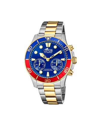 Lotus Orologio Uomo 18801/3 Acciaio Blu Data Resistente
