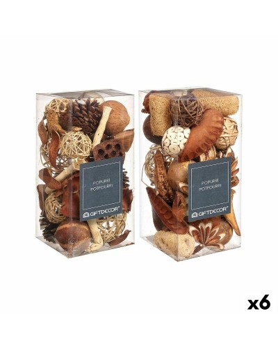 Decorative Potpourri Vit Brun Röd 14 x 30,5 x 14 cm (6 antal)
