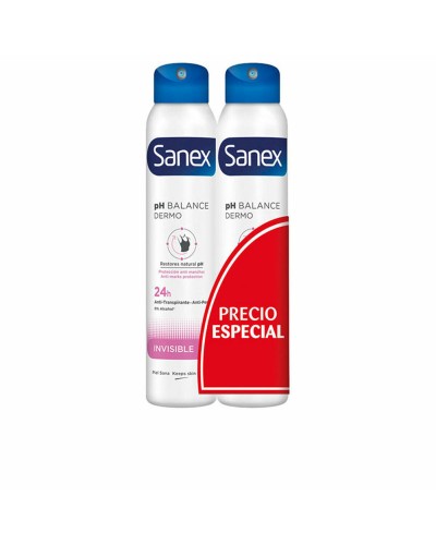 Deodorant Spray Sanex Invisible 2 Stuks 200 ml