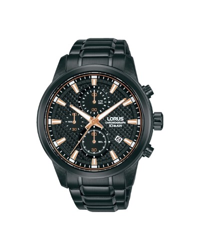 Lorus Montre Homme RM323HX9 Noir - Chronographe Sportif
