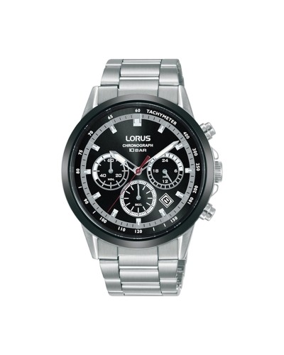 Lorus RT397JX9: Orologio Uomo Nero & Argento - Resistente all'acqua
