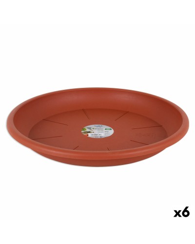 Kukkaruukun aluslautanen Dem Squares Ruskea 39,5 cm (6 osaa)