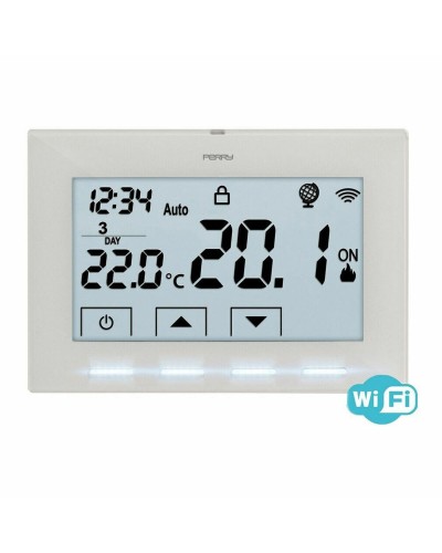 Draadloze thermostaat timer Perry 1tx cr029 Wi-Fi Wit