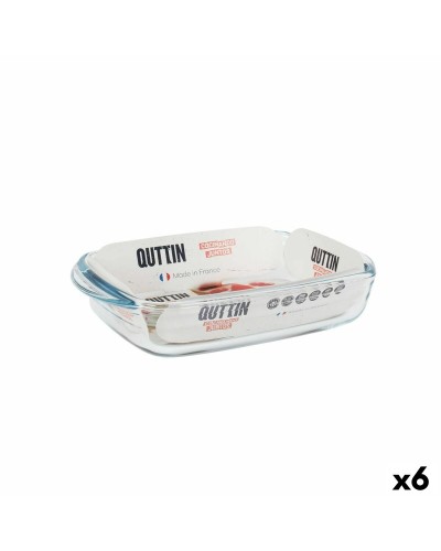 Ovenschaal Quttin   Glas Rechthoekig 950 ml 22,8 x 14,9 x 4,5 cm (6 Stuks)