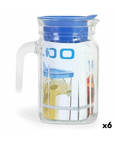 Purkki Kannella ja Annostelija Borgonovo Igloo Neliö Sininen 600 ml (6 osaa)