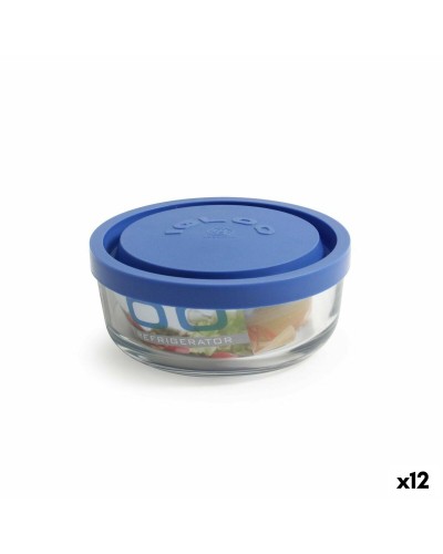 Borgonovo Igloo Lunch Box Blue, 320 ml, Diameter 11 cm, Height 5 cm, 12 Units
