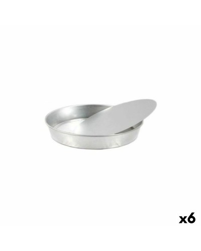 Stampo per Pane Removibile Rotondo in Alluminio | 25x25x4cm | Set da 6