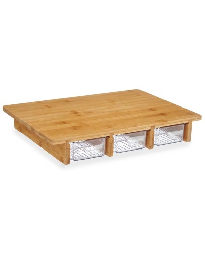 Skärbräda Brun Transparent Bambu 40 x 6 x 28 cm